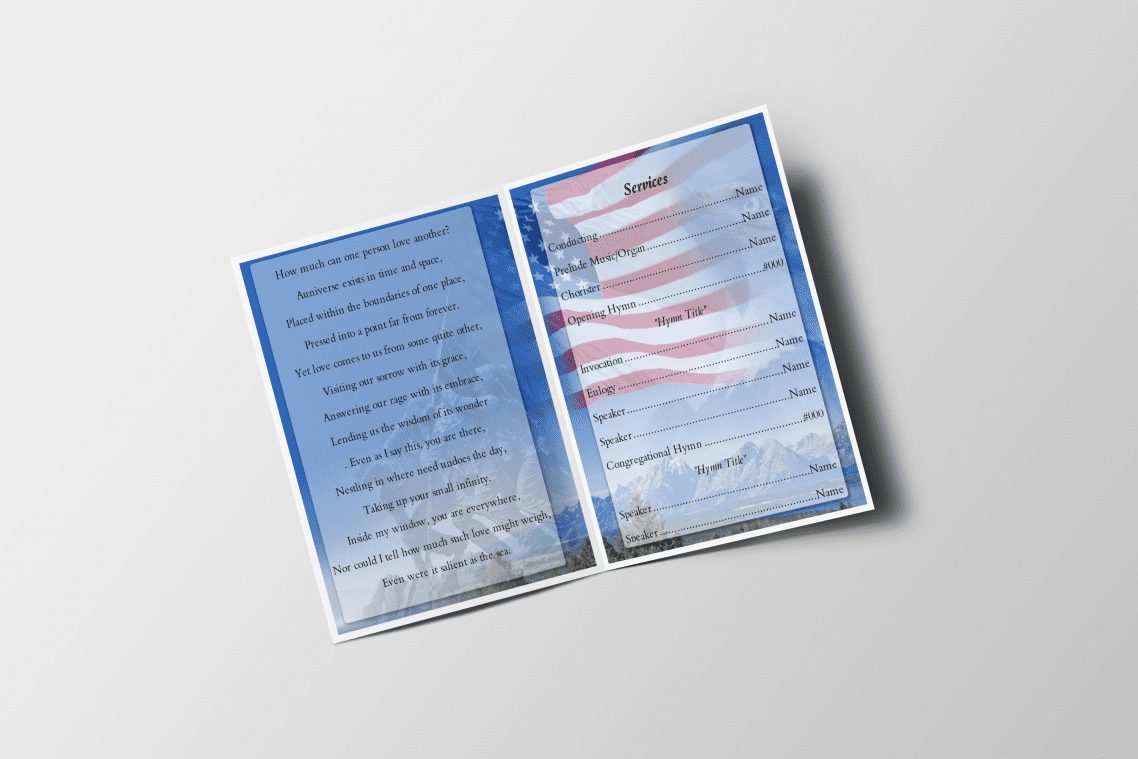 U.S Soldier Funeral Template U.S Soldier Free Funeral Template