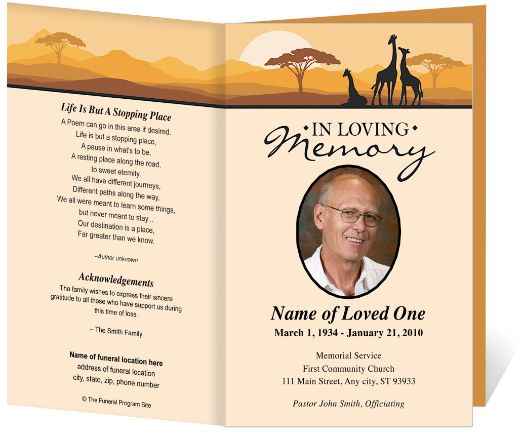 Simple funeral program templates Simple funeral program templates