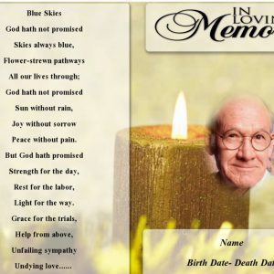 free editable funeral program template