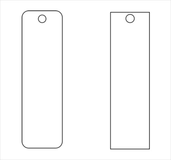 <strong>Blank Bookmark Template</strong> Free Templates To Print Printable ... Blank bookmark template word