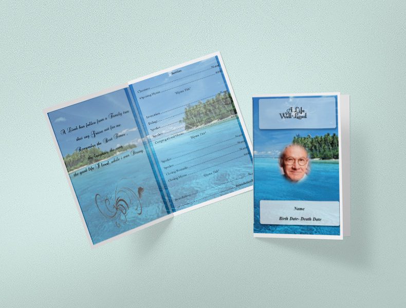 funeral booklet