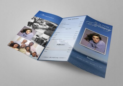 Printable Trifold Funeral Program
