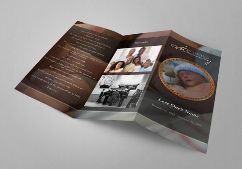 Trifold Free Funeral Program