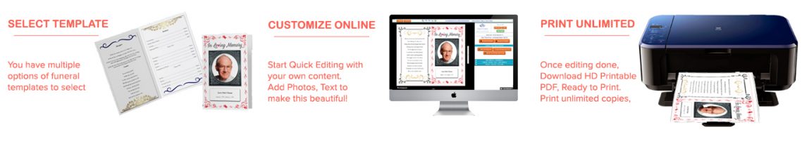 Trifold Funeral Program