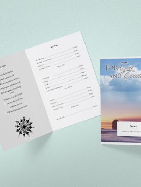 Aphorism Funeral Program Template