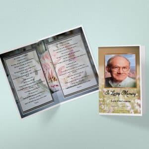 Simple Nature Funeral Template