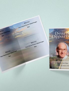 A Seedling Funeral Program Word Template