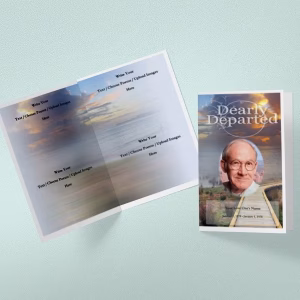 A Seedling Funeral Program Template