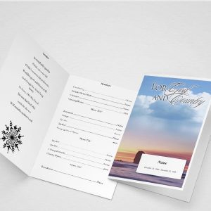 The Garden of Promise Funeral Program Template