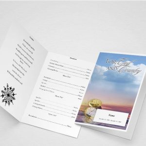 Garden of Promise Funeral Program Template