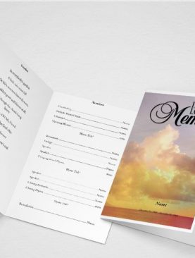 Demise Funeral Program Word Template