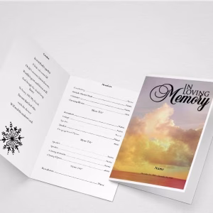 Demise Funeral Program Template