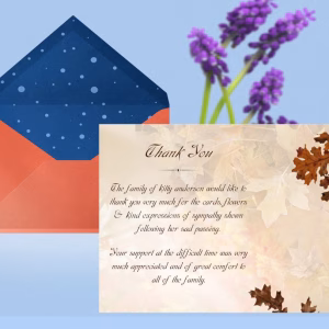 Autumn Thank You Card Template