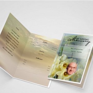 Bloom Funeral Program Template