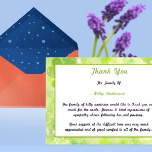 Irish Green Thank You Card Template