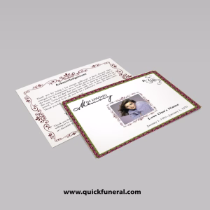 Plain Funeral Announcement Template