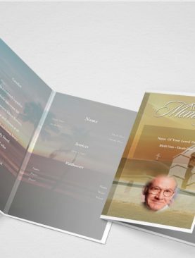 Plushy Funeral Program Template