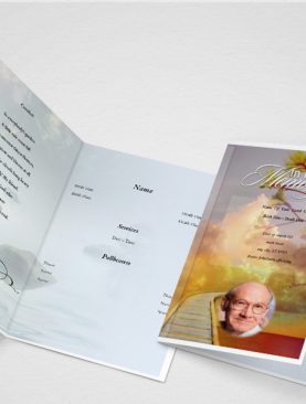 Terra Funeral Program Template