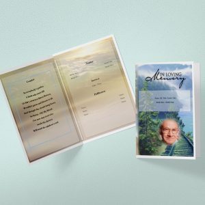 Tree Branch Funeral Program Template