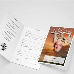 Spangle Funeral Program Template