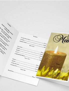 Blue Sky Funeral Program Template