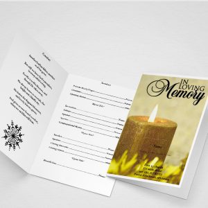 Blue Sky Funeral Program Template