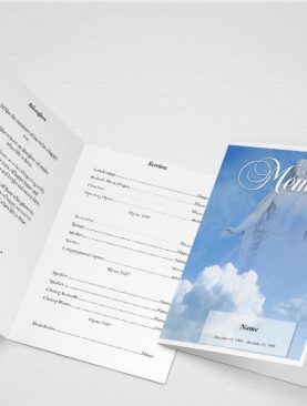 Comfort Funeral Program Template