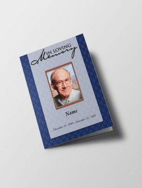 Royal Blue Funeral Template