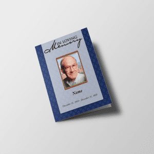 Royal Blue Funeral Template