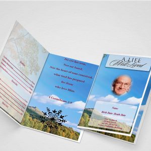 General Card Funeral Program Template