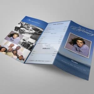 Tri-Fold Funeral Program