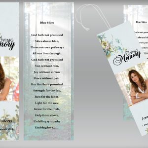 royal natural funeral bookmarks