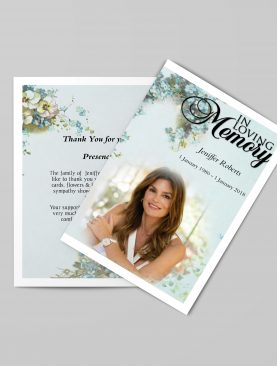 Royal Natural Funeral Program Template