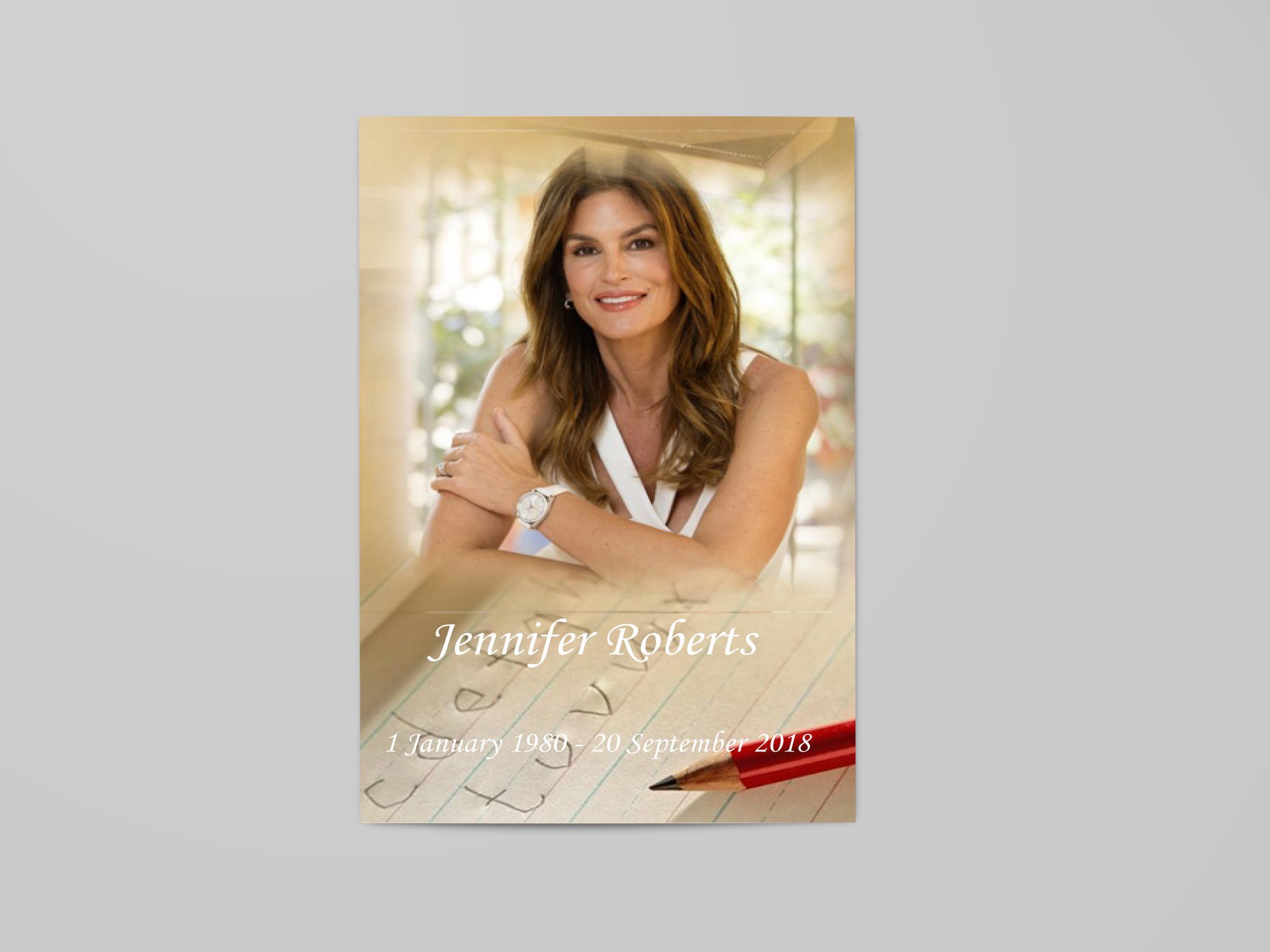 teacher-theme-funeral-program-simple-cover-only teacher-theme-funeral-program-simple-cover-only