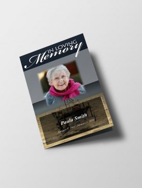 Fisherman Funeral Program Template