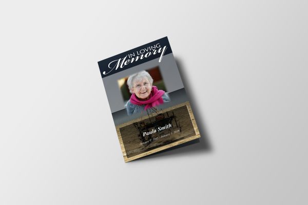 Fisherman Funeral Program Template Booklet