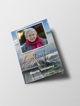Lakeside Funeral Program Template