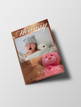 Baby Funeral Program Template
