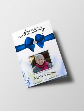 Royal Diamond Funeral Program Template