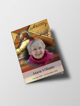 Christian Funeral Program Template