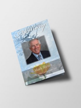 Winter Funeral Program Template