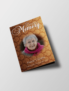 Ancient Funeral Program Template