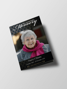 Elegant Funeral Program Template