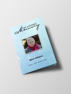 Dandelions Funeral Program Template