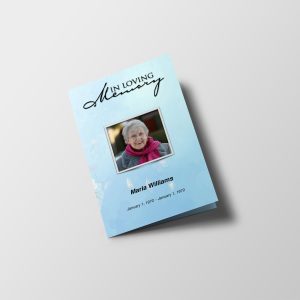 Dandelions Funeral Program Template