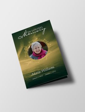 Condolence Funeral Program Template