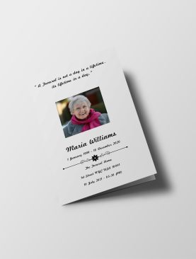 Leaf Pro Funeral Program Template
