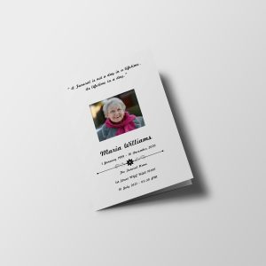 Leaf Pro Funeral Program Template
