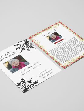 Elegant Funeral Flyer Template