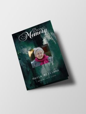 Nebulous Funeral Program Template